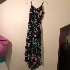 Candies Chiffon Floral  High-Low Dress